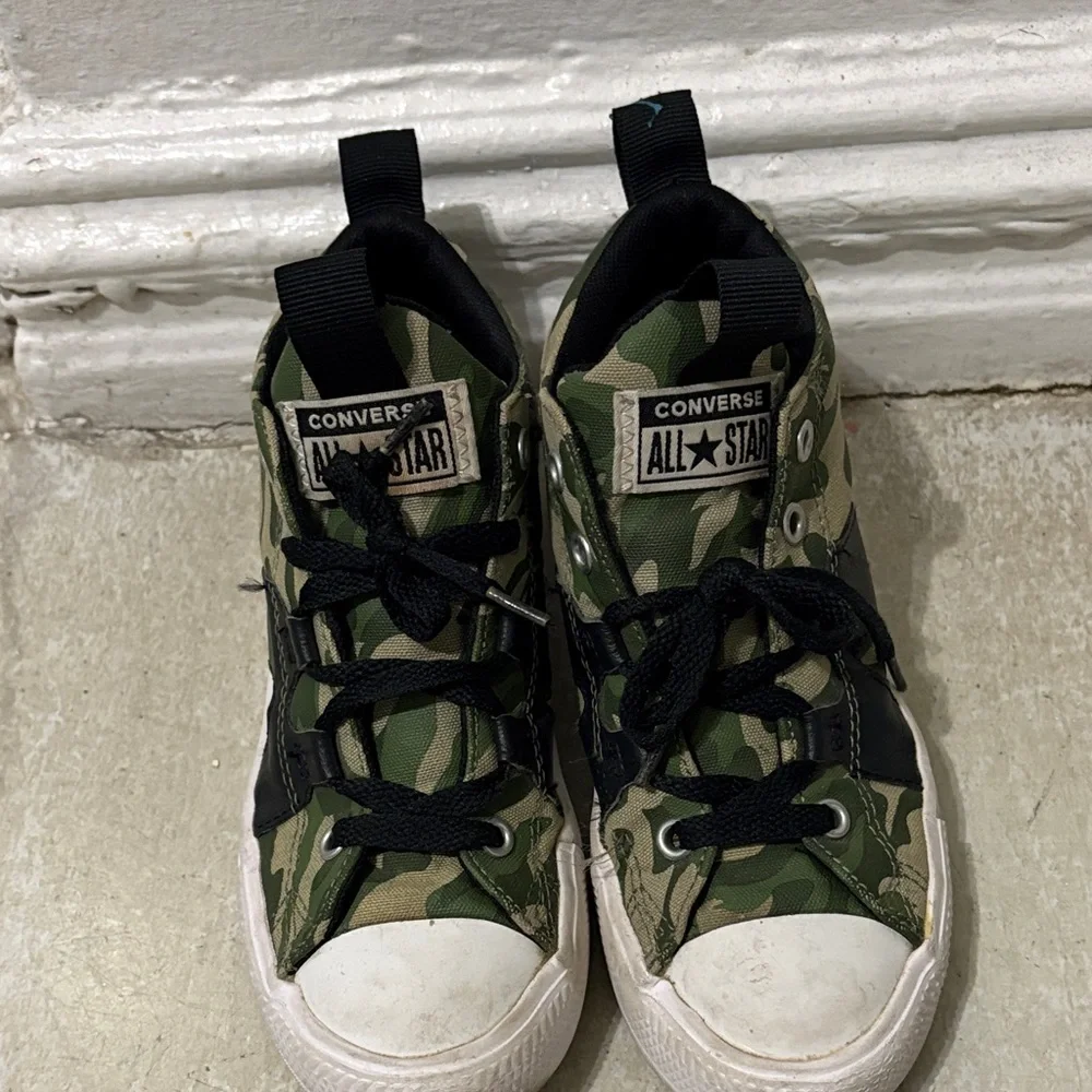 Converse Kids Green Camouflage High-Tops